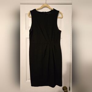 Banana Republic Black Textured Midi Dress